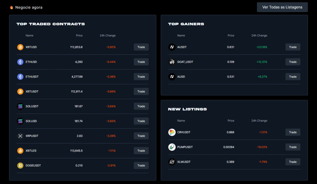 Código de Convite BitMEX