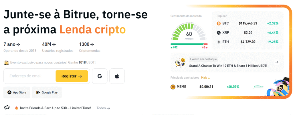 Código de Referência Bitrue